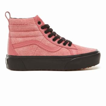 Női Vans Sk8-Hi Platform MTE Magasszárú Cipő VA1869372 Rózsaszín/Fekete